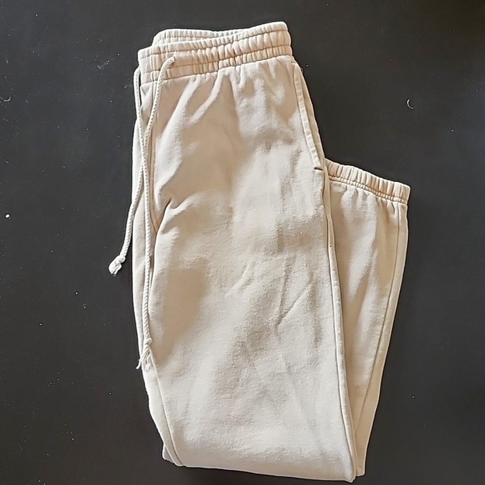 PacSun beige/tan joggers men's size small.
